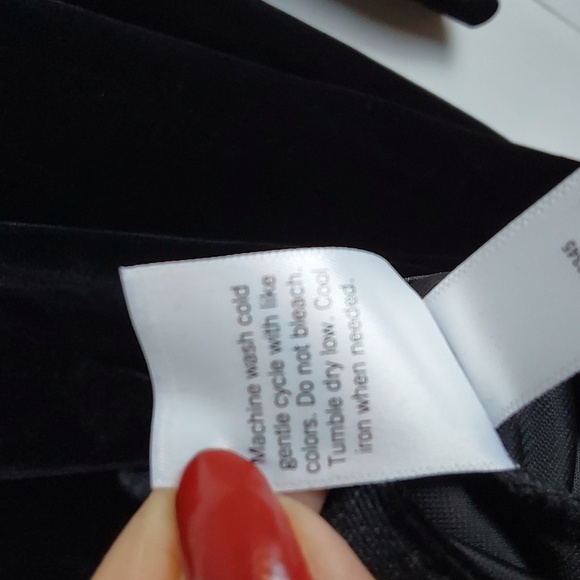 Cara Santana X Nine West Black Velvet Whimsigoth Neutral Dress Winter Sexy Sz.XL - Picture 12 of 12